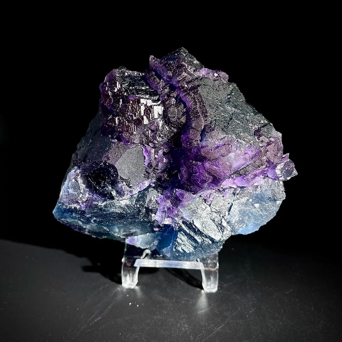 Natural Purple Fluorite Crystal Specimen | Zhejiang, China | 380g |10*9*3.5cm