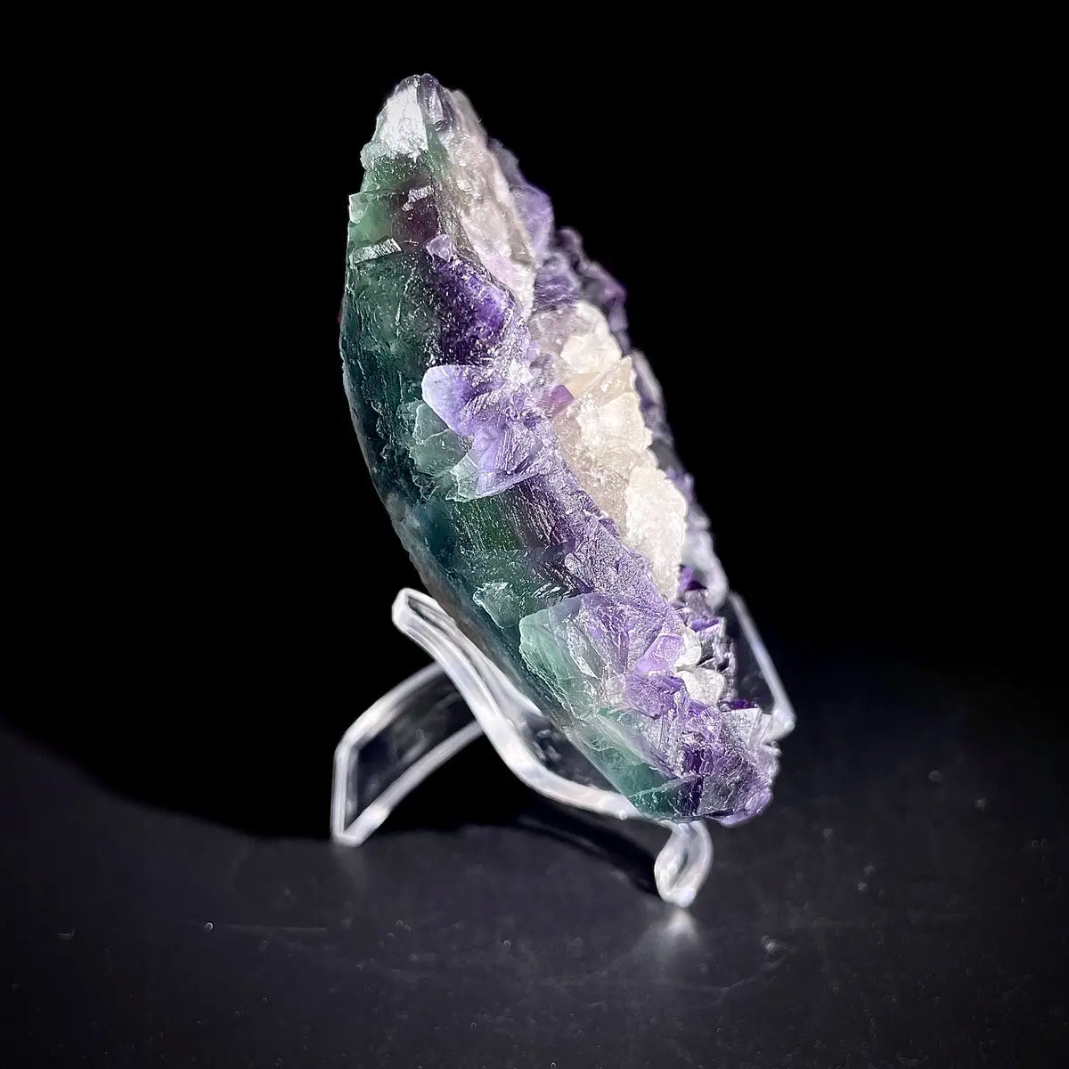 Natural  Purple Fluorite Crystal Specimen | Zhejiang, China | 350g | 10*9*2.5cm