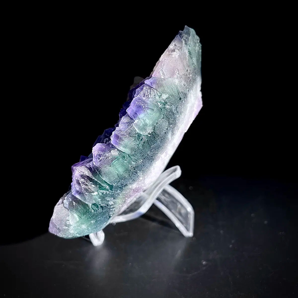 Natural  Purple Fluorite Crystal Specimen | Zhejiang, China | 350g | 10*9*2.5cm