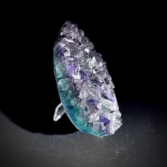 Natural  Purple Fluorite Crystal Specimen | Zhejiang, China | 470g |11.5*8*3.5cm