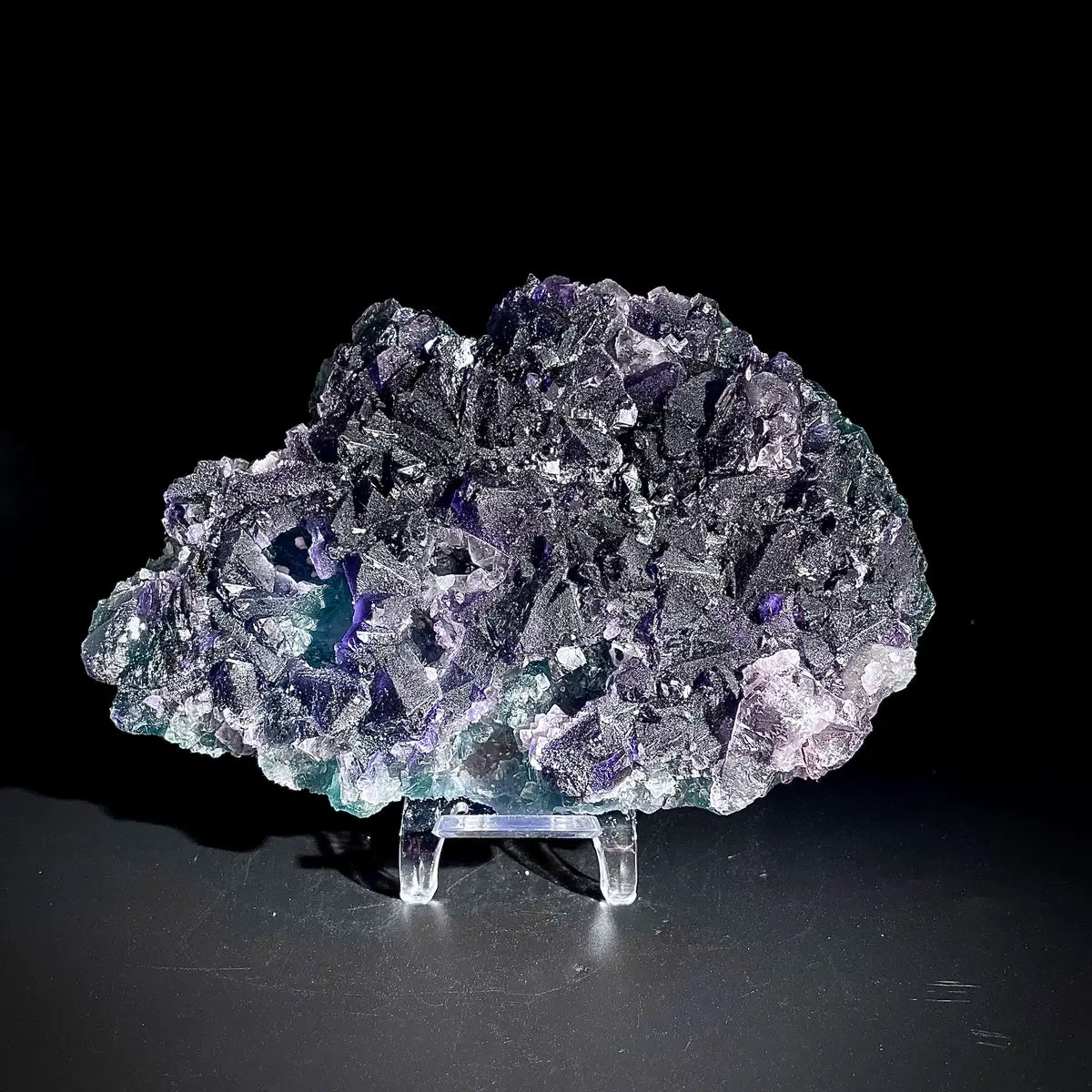Natural  Purple Fluorite Crystal Specimen | Zhejiang, China | 840g |15.5*10*3.5cm