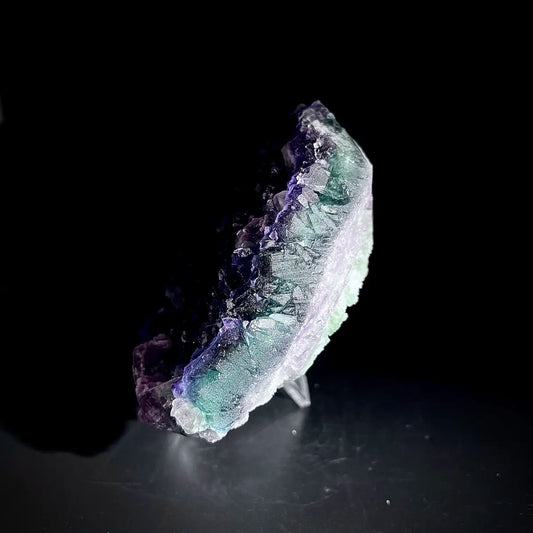 Natural  Purple Fluorite Crystal Specimen | Zhejiang, China | 840g |15.5*10*3.5cm
