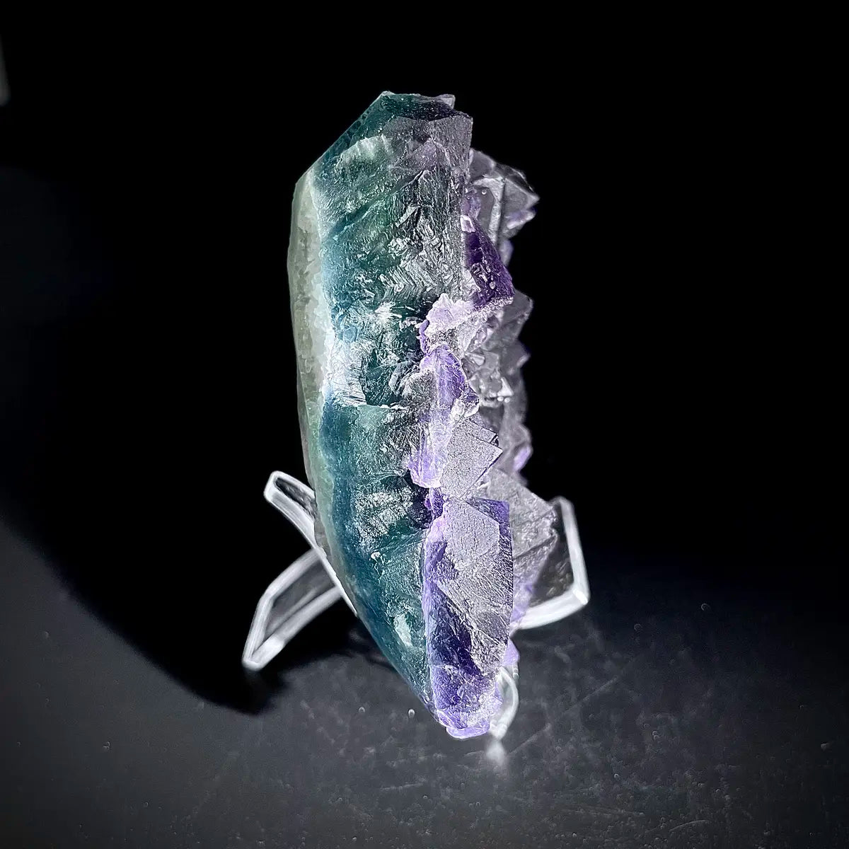 Natural  Purple Fluorite Crystal Specimen | Zhejiang, China | 370g |11*8*3cm