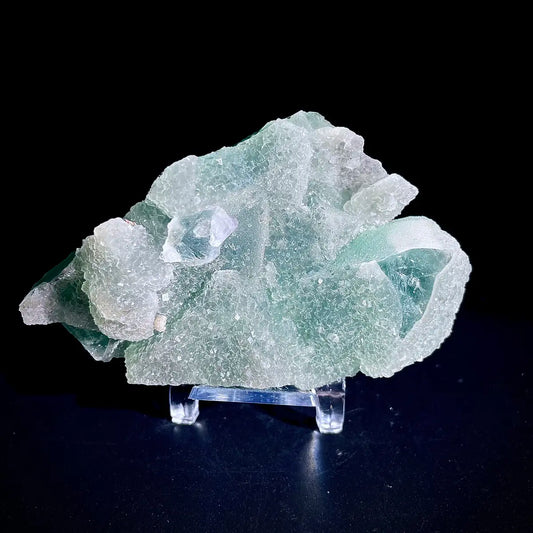 Natural  Octahedral Sugar Fluorite | Zhejiang, China | 270g |10.5*6.5*3cm