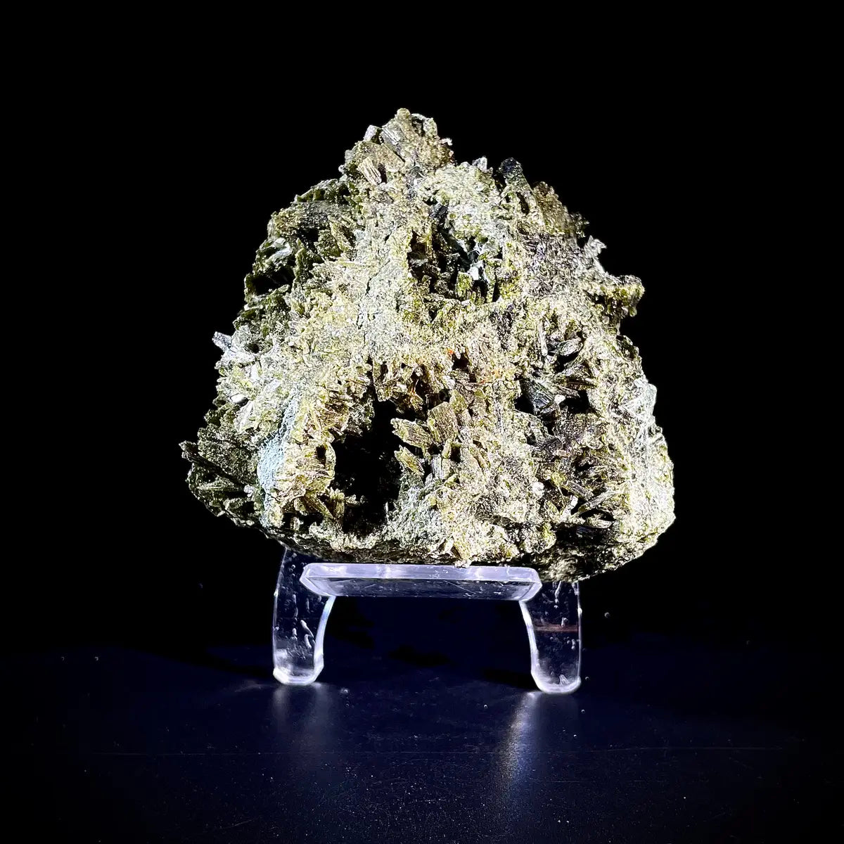 Natural Green Epidote & Tourmaline Specimen | Madagascar | 590 g | 10*7*9 cm