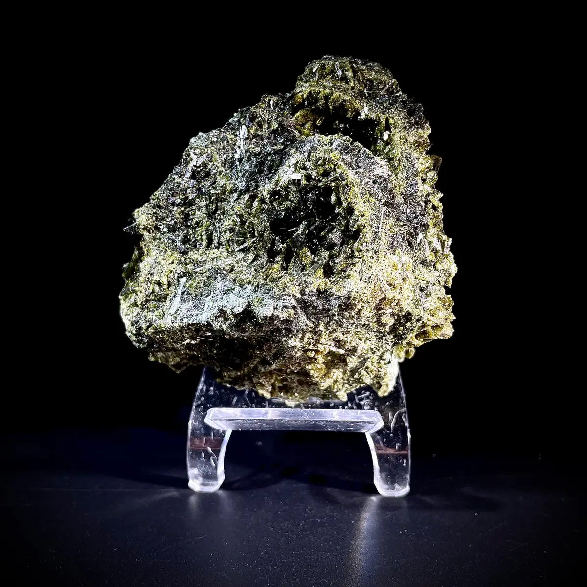 Natural Green Epidote & Tourmaline Specimen | Madagascar | 590 g | 10*7*9 cm