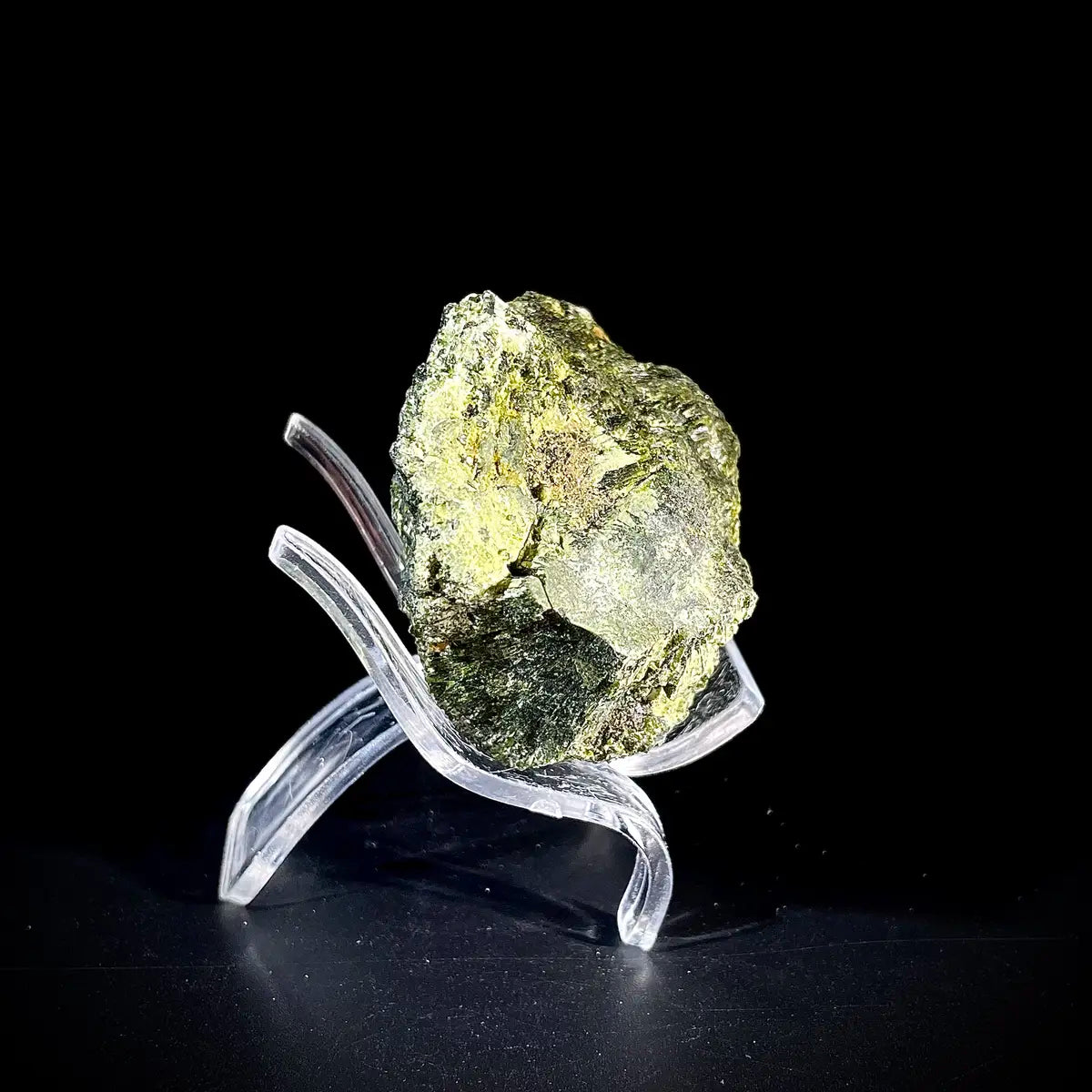 Natural Green Epidote& Tourmaline Specimen | Madagascar | 160 g | 7*4.5*3 cm