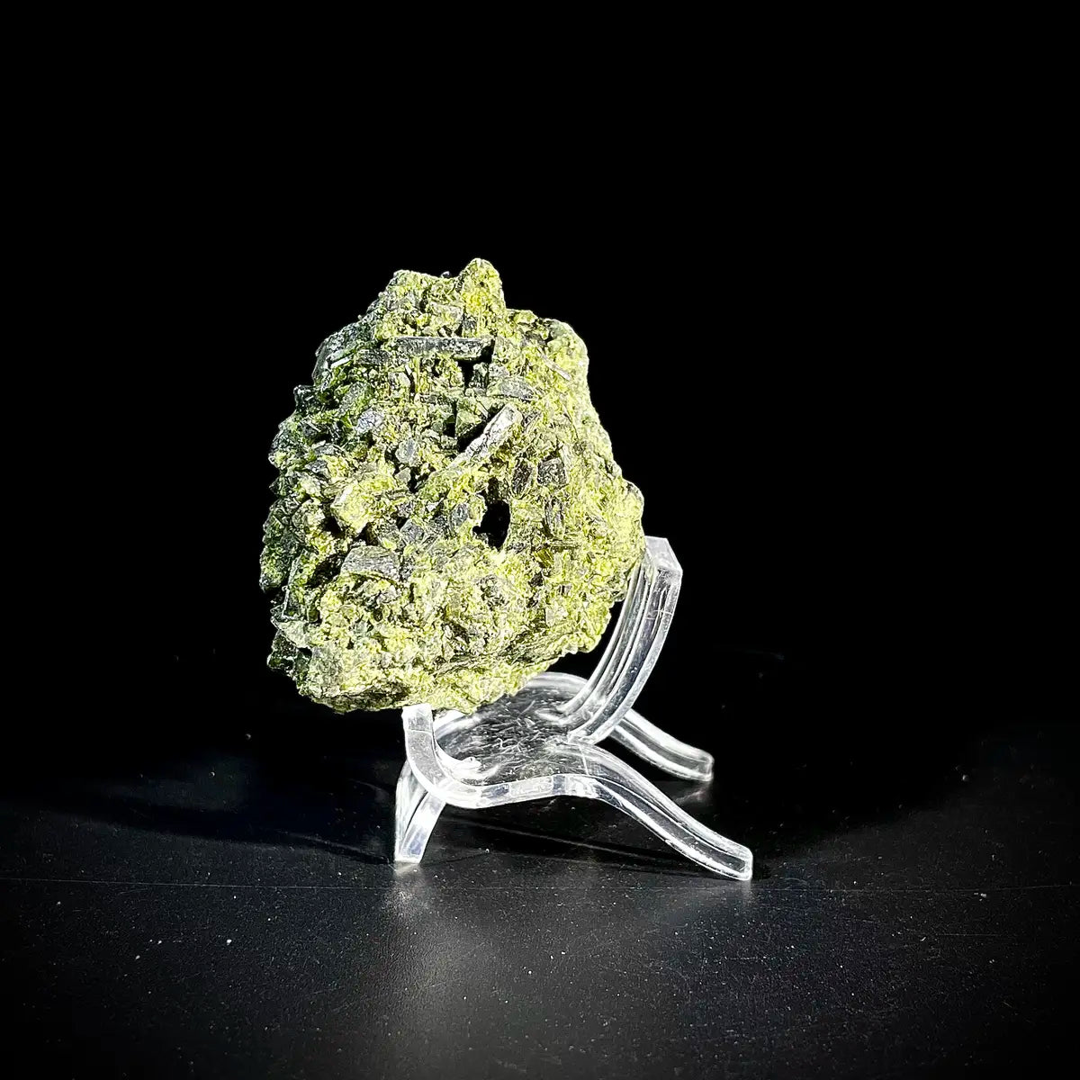 Natural Green Epidote& Tourmaline Specimen | Madagascar | 100 g | 5*5*3.5 cm