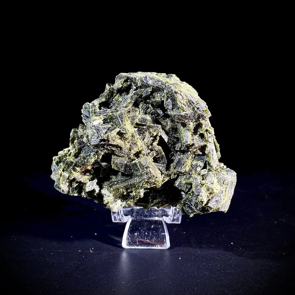 Natural Green Epidote& Tourmaline Specimen | Madagascar | 200 g | 8*6*4.5 cm