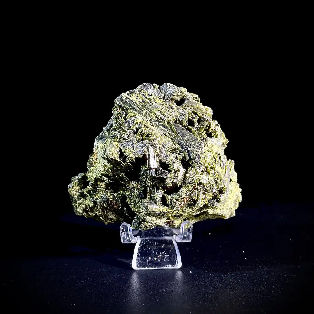 Natural Green Epidote& Tourmaline Specimen | Madagascar | 200 g | 8*6*4.5 cm