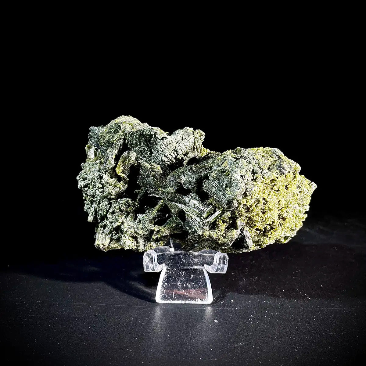 Natural Green Epidote& Tourmaline Specimen | Madagascar | 170 g | 8*5*5 cm