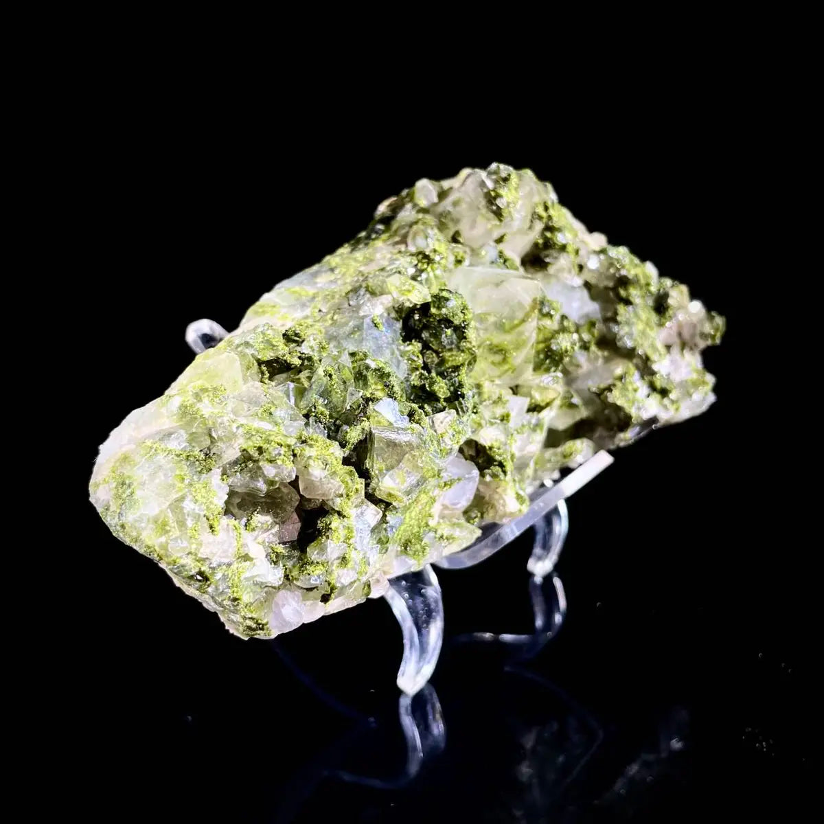 Natural Turkish Epidote with Quartz Specimen | Turkey | 450 g | 13*7*4 cm