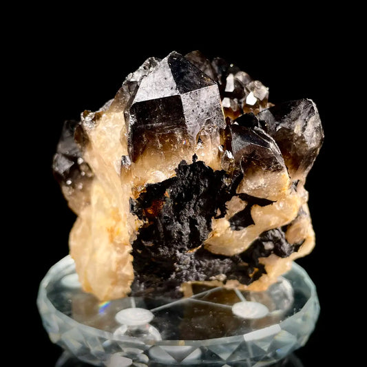 Natural Morion/Smoky Quartz Crystal Specimen | 480 g | 9*9*6.5 cm | Quartz Minerals | Madagascar