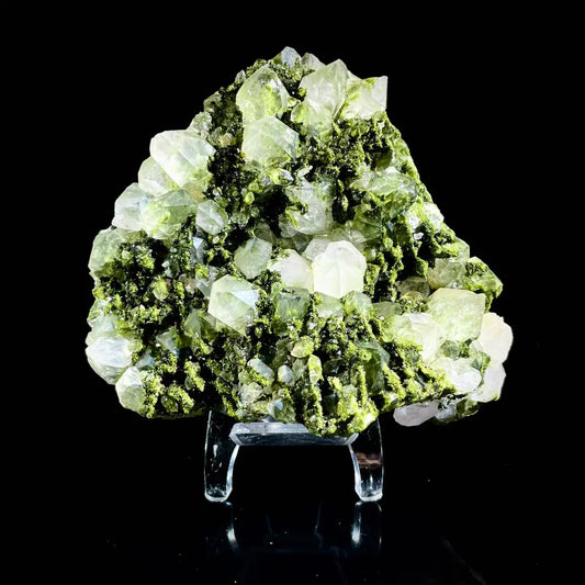 Natural Turkish Epidote with Quartz Specimen | Turkey | 410 g | 9*11*3 cm