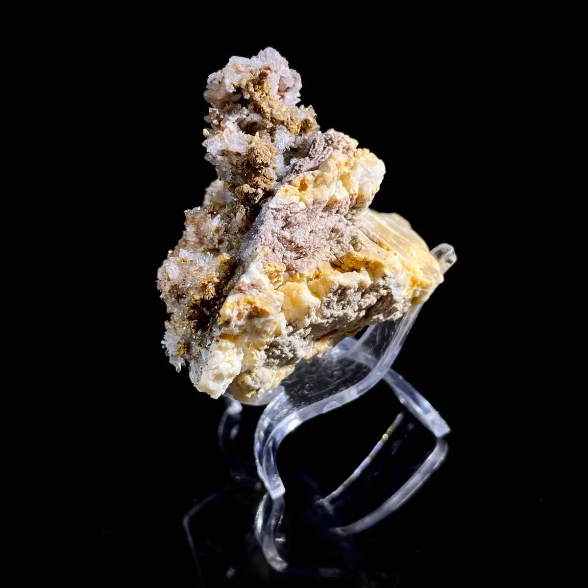 Natural Creedite with Selenite – Guizhou, China – 150 g – 8*5.5*5.5 cm